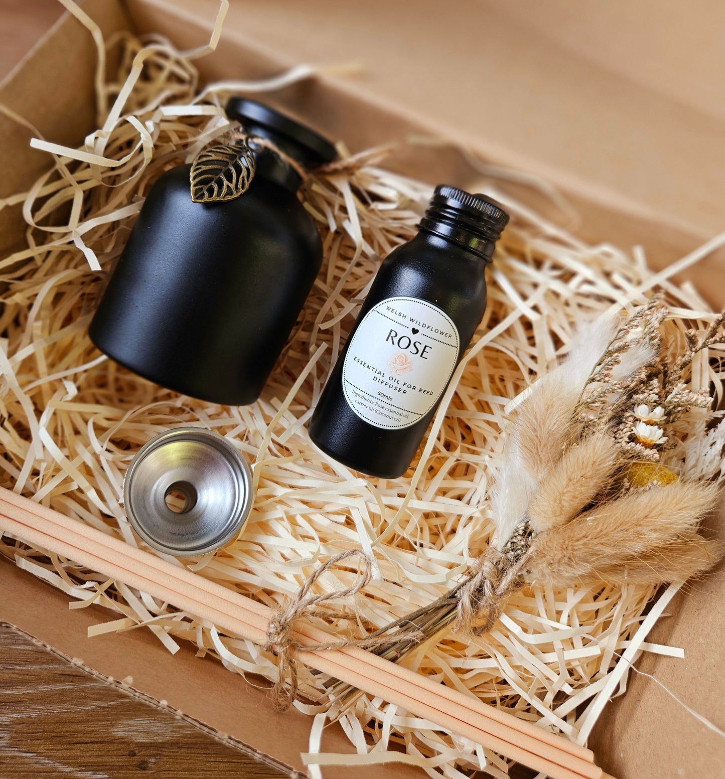 Natural Reed Diffuser Set