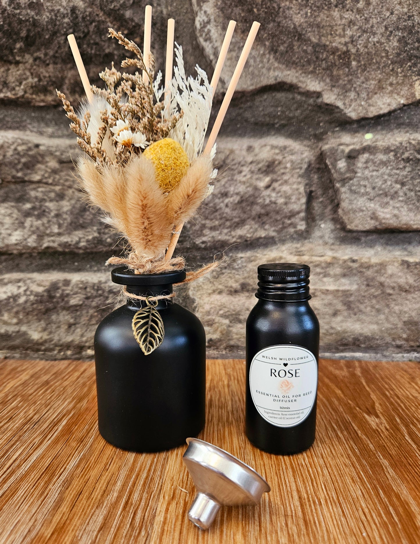Natural Reed Diffuser Set